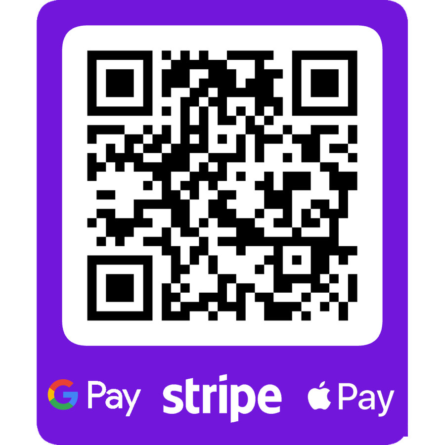 Credit, debit, Google Pay, Apple Pay, and Stripe QR code for DJ caZual tips